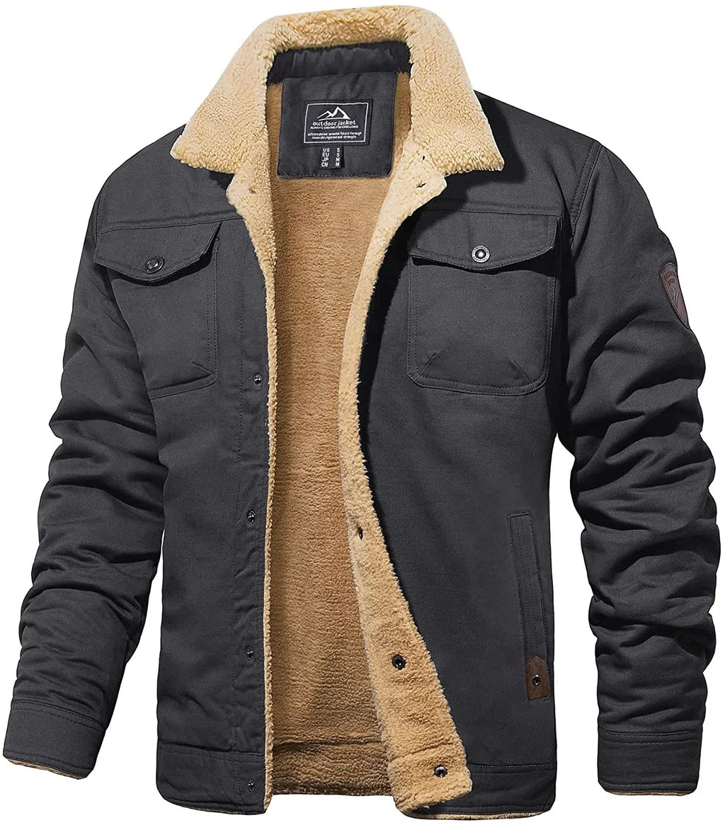 Wool Blend Jacket with Outdoor
