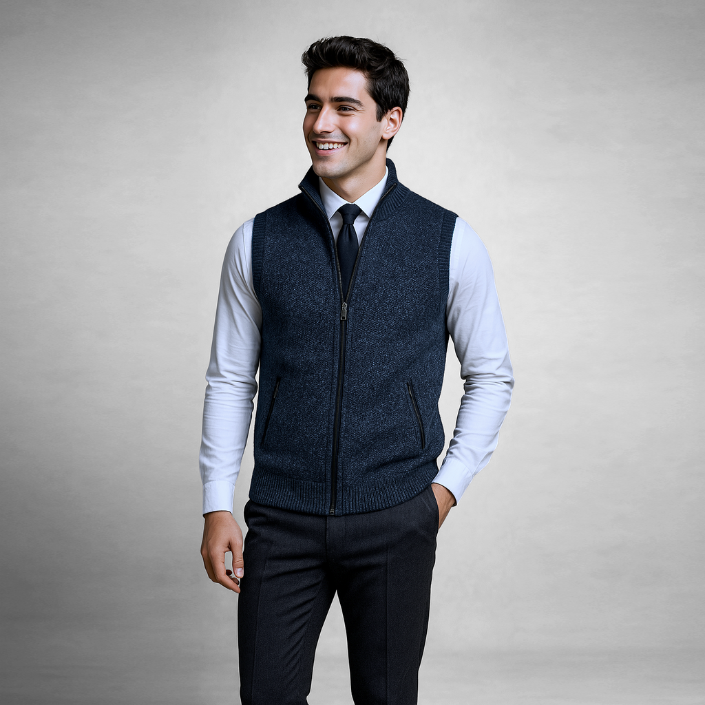 Warm Denim Vest