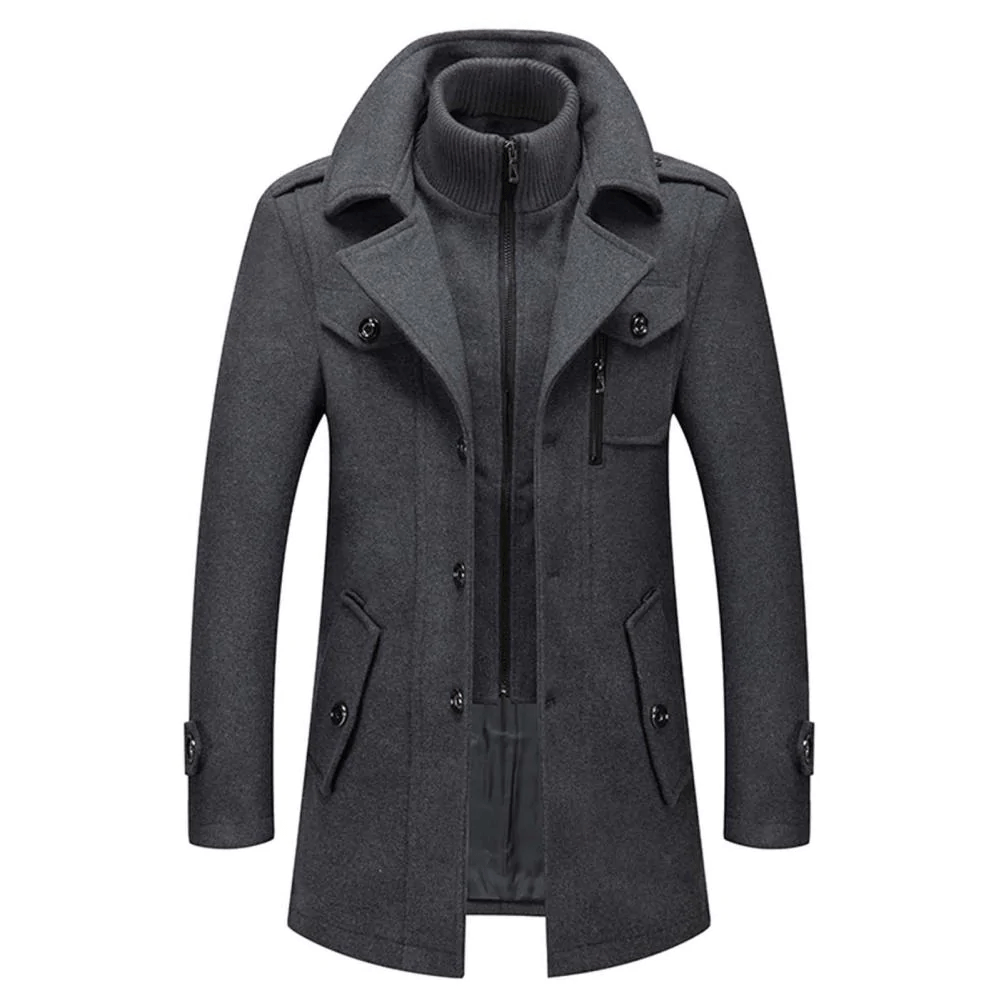 Coat with Zip Front