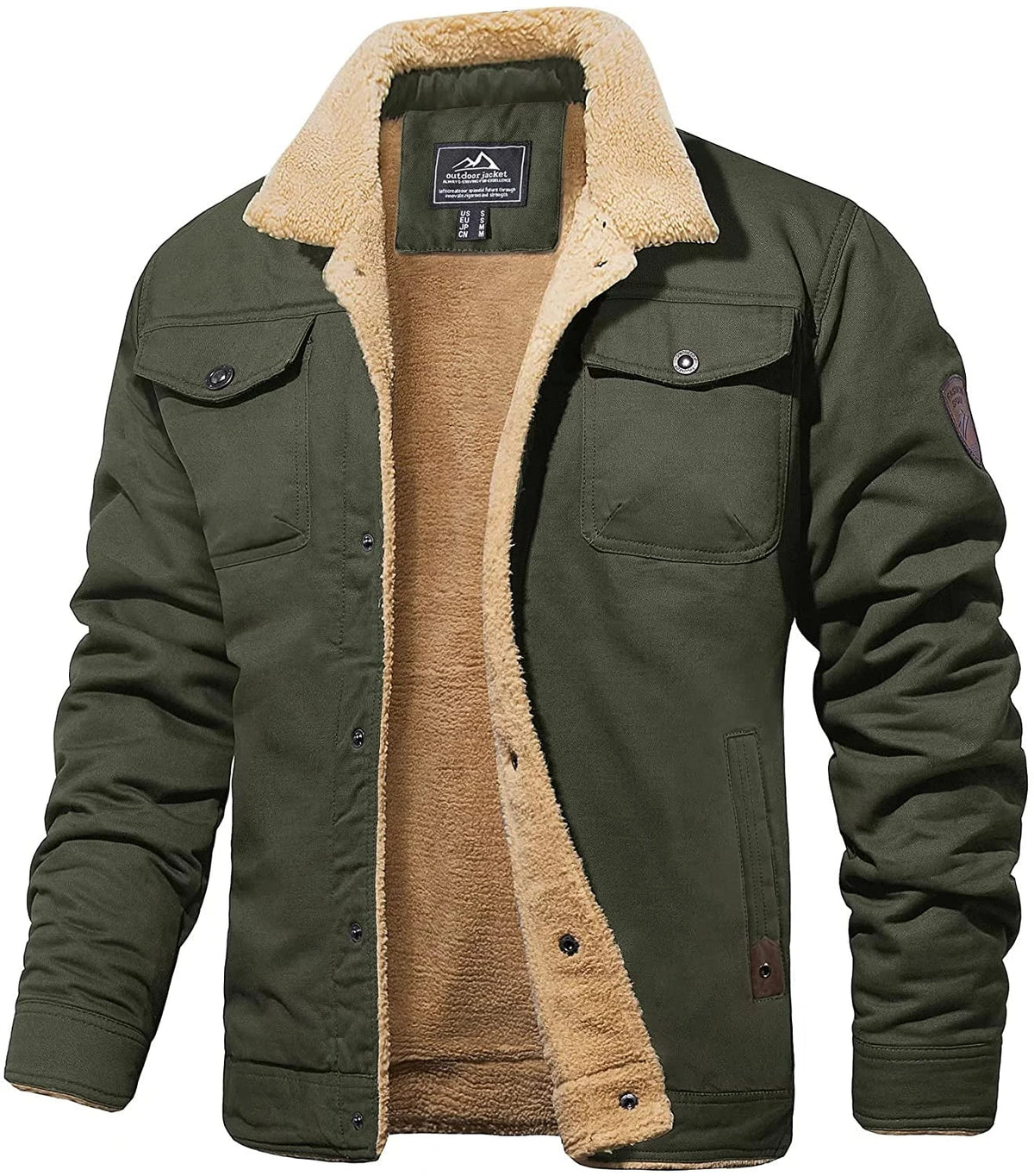 Wool Blend Jacket with Outdoor