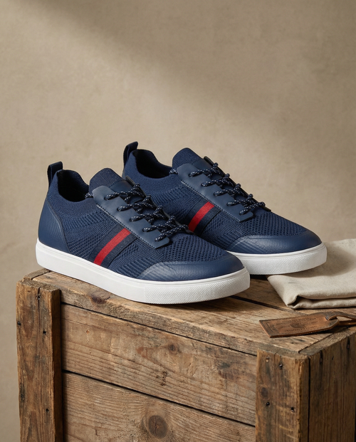 Air Mesh Sneakers with Cushioned Sole