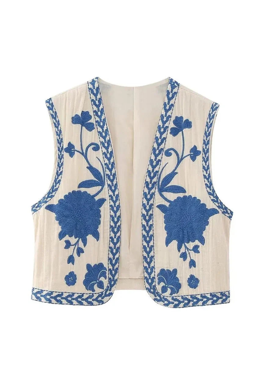Modern Angeline Blue Waistcoat