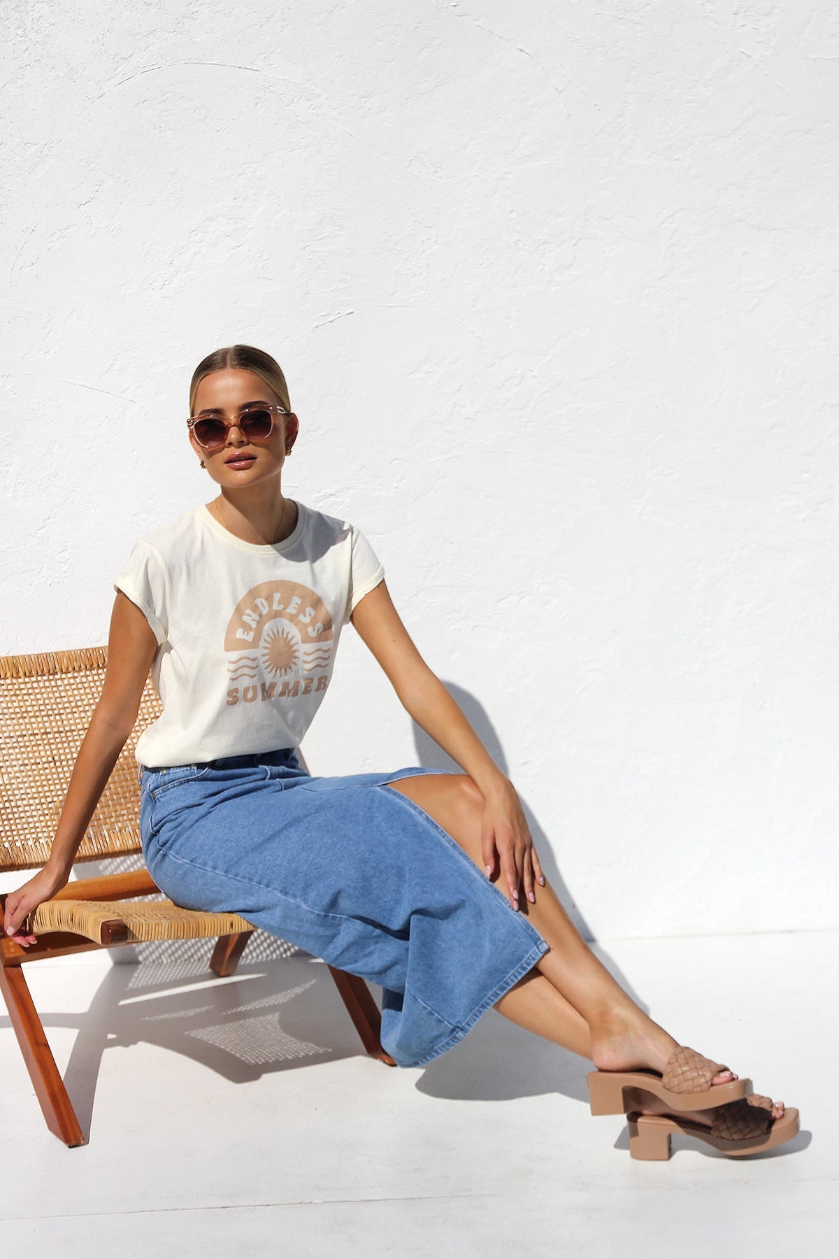 Modern April Denim Skirt