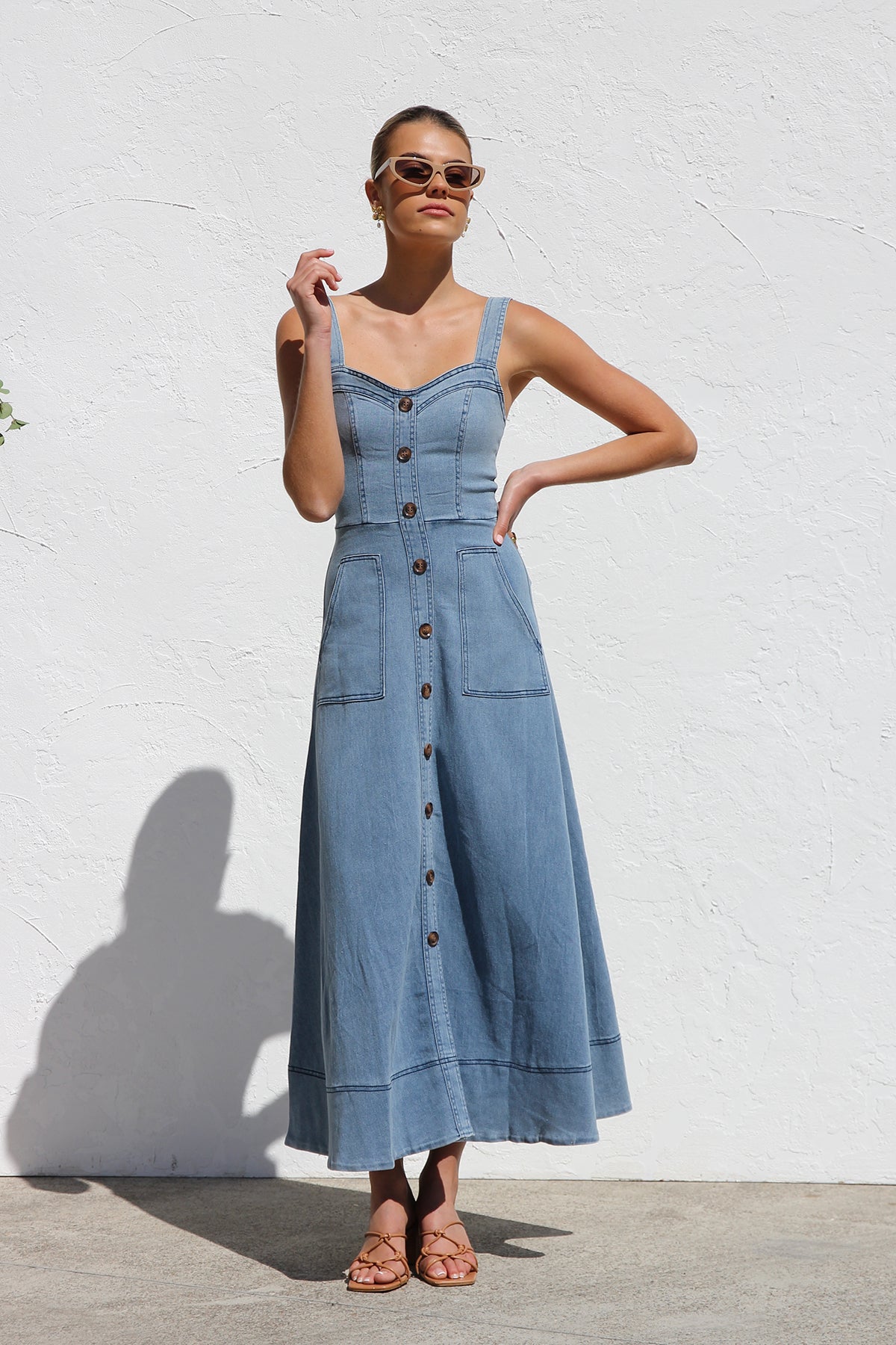 Modern Danielle Dress Blue Denim