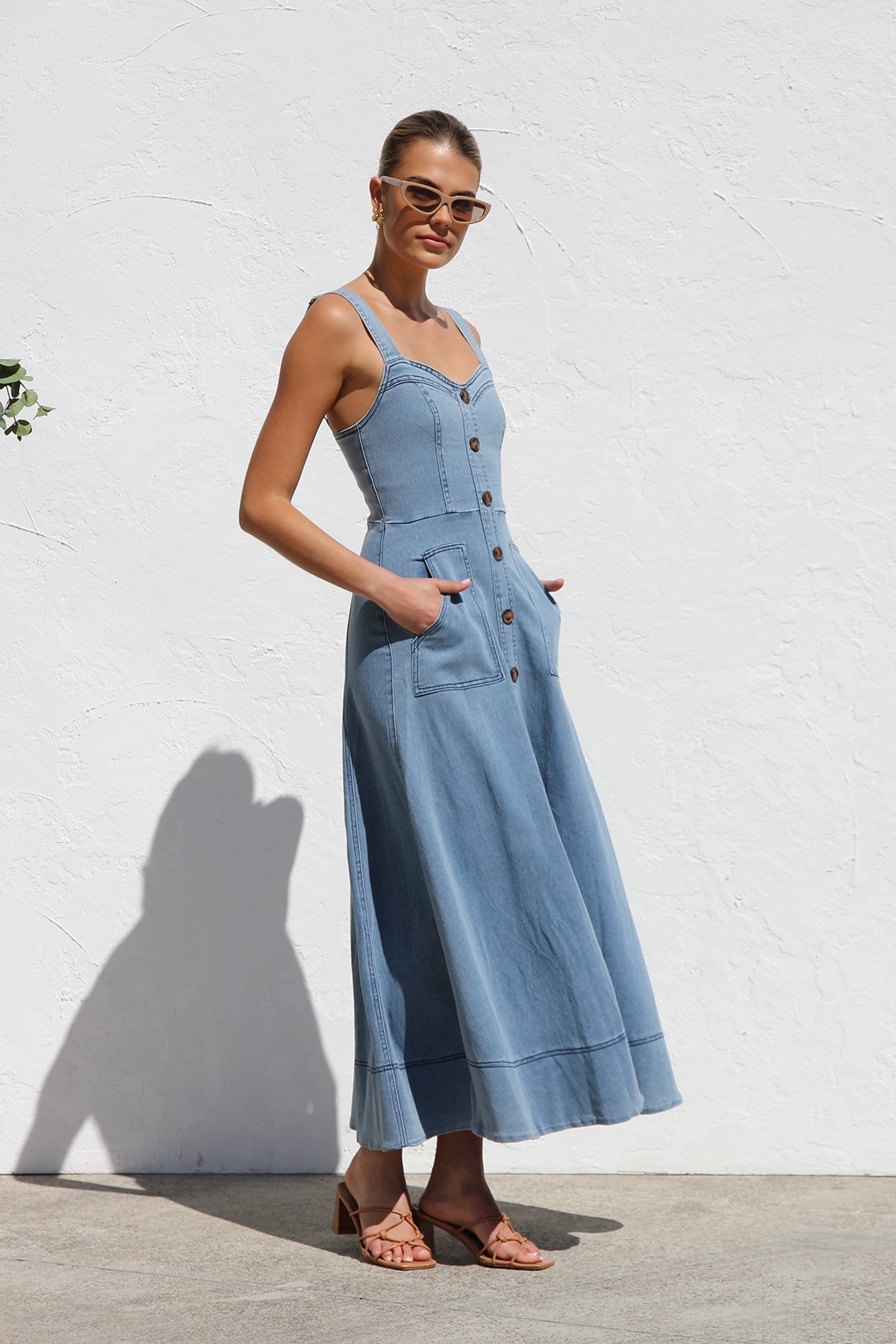 Modern Danielle Dress Blue Denim
