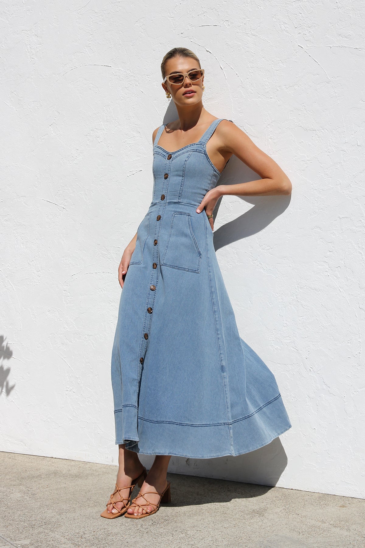 Modern Danielle Dress Blue Denim