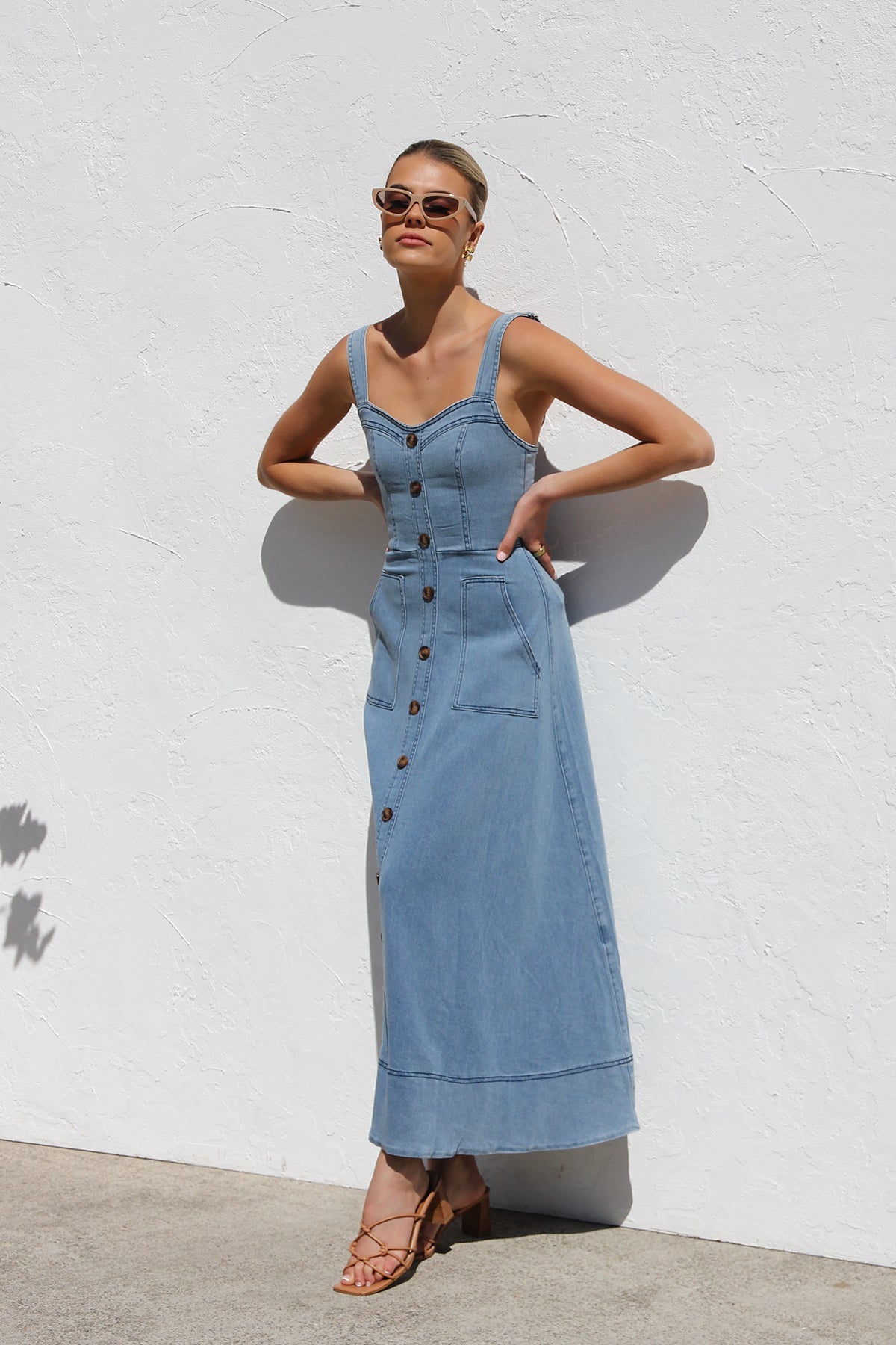 Modern Danielle Dress Blue Denim