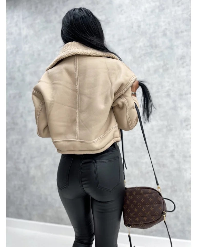 Black Leather Jacket with a Timeless Design