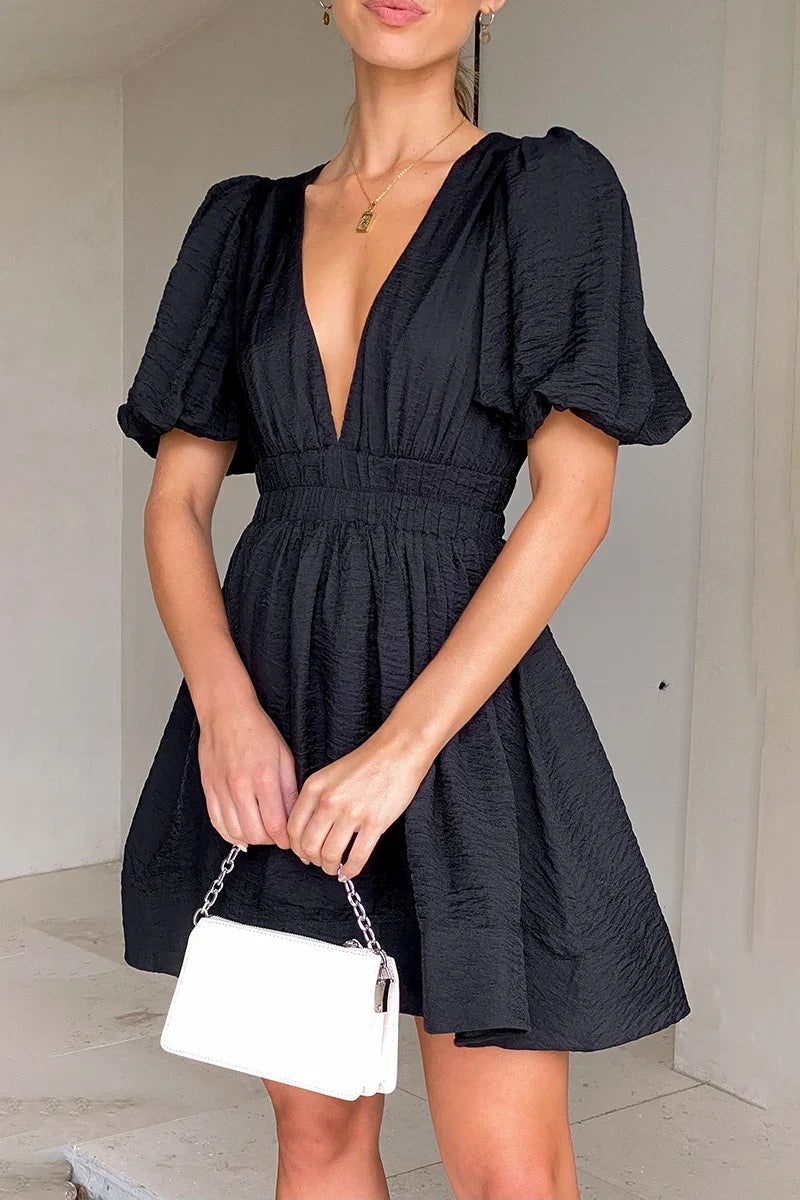 Erin Mini-Length Dress - Black