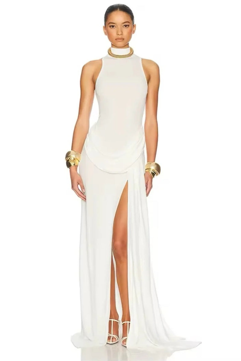 Sexy high slit waist Maxi-Length Dress