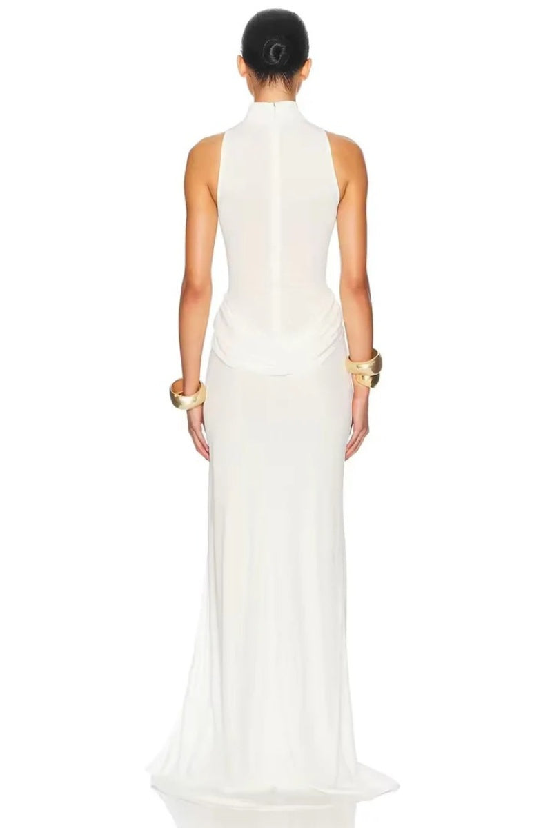 Sexy high slit waist Maxi-Length Dress