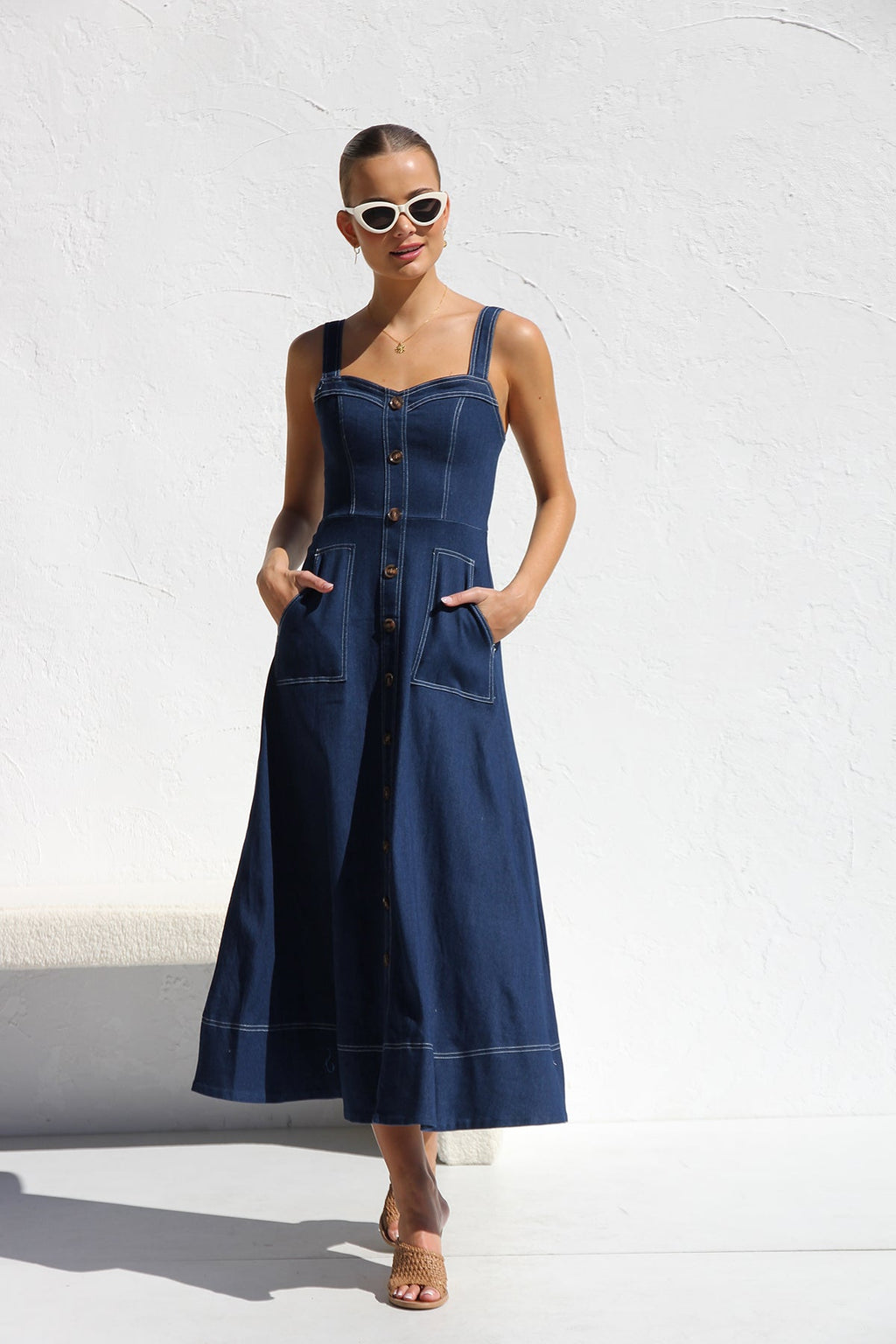 Modern Danielle Dress Indigo Denim