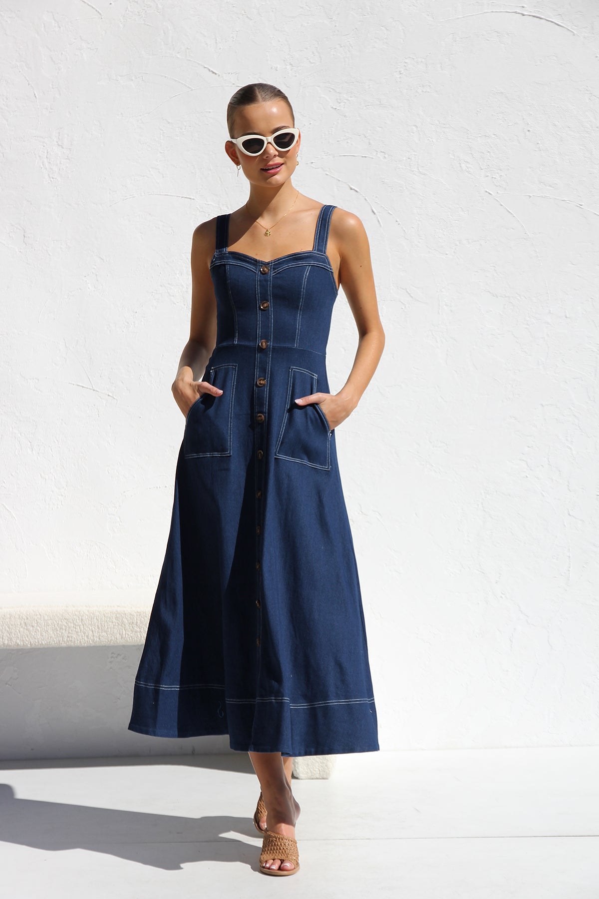 Modern Danielle Dress Indigo Denim