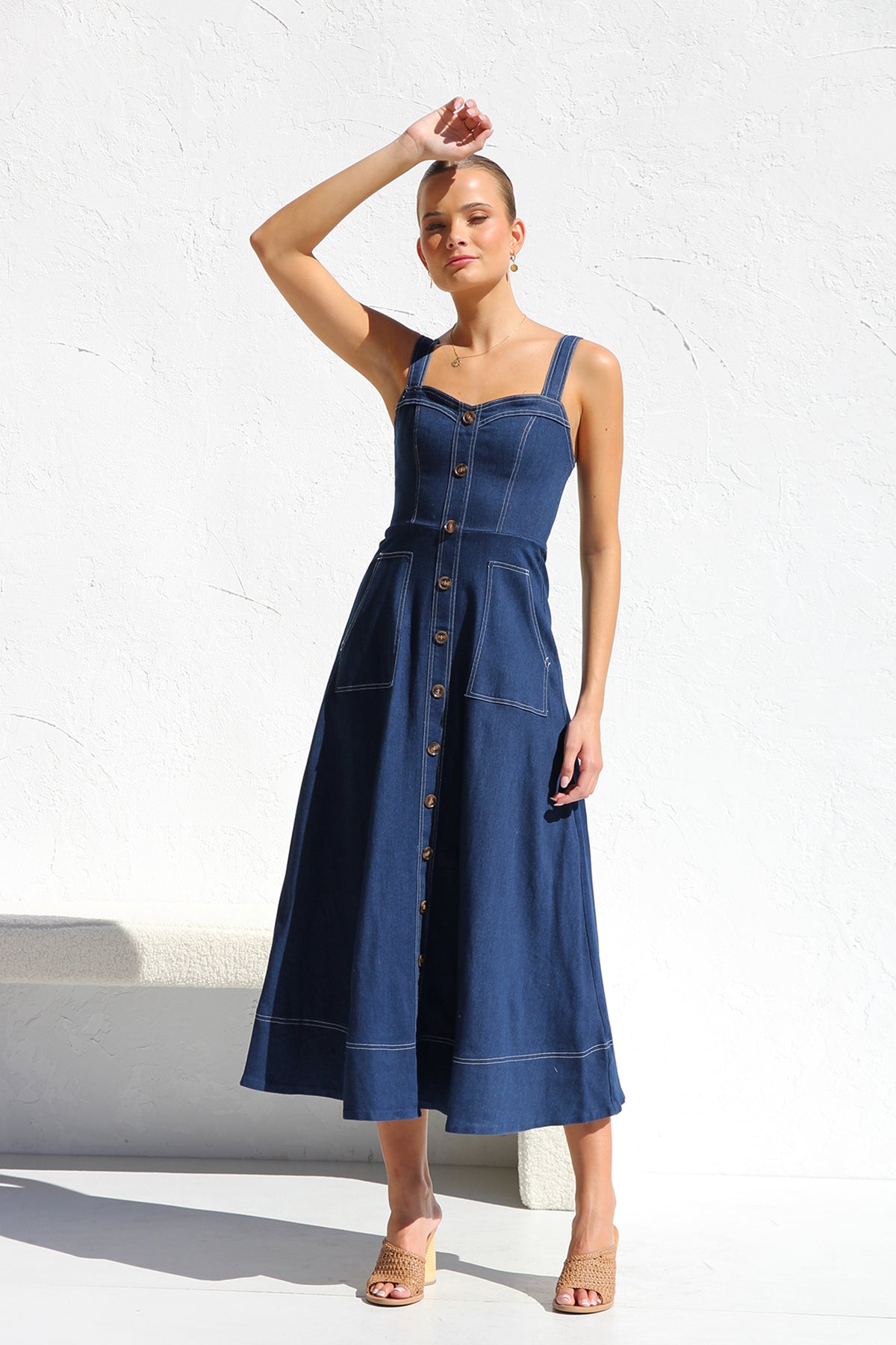 Modern Danielle Dress Indigo Denim