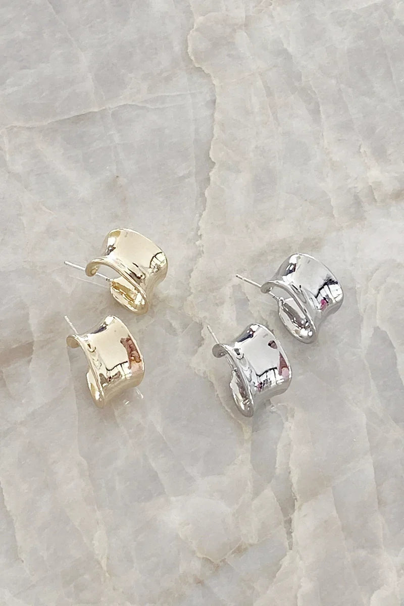 Statement Erin Hoop Earrings - Gold