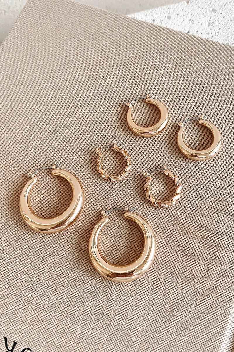 Timeless Hoop Set - Gold