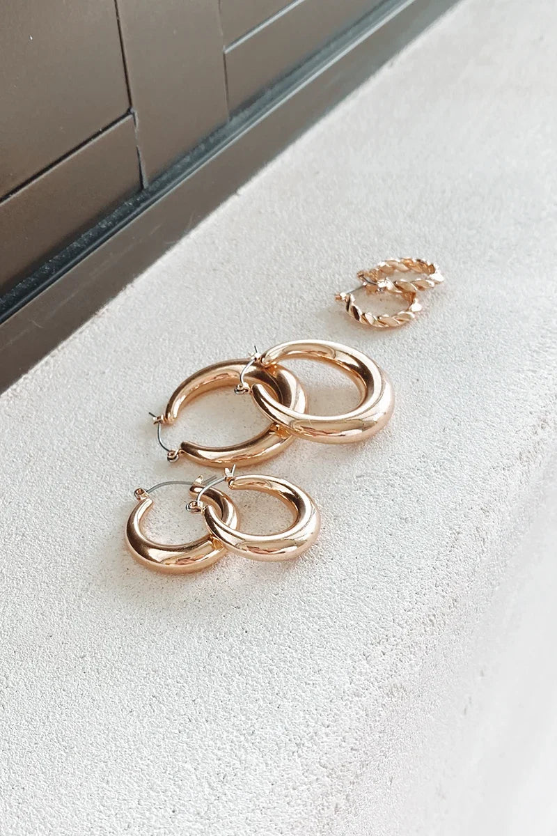 Timeless Hoop Set - Gold