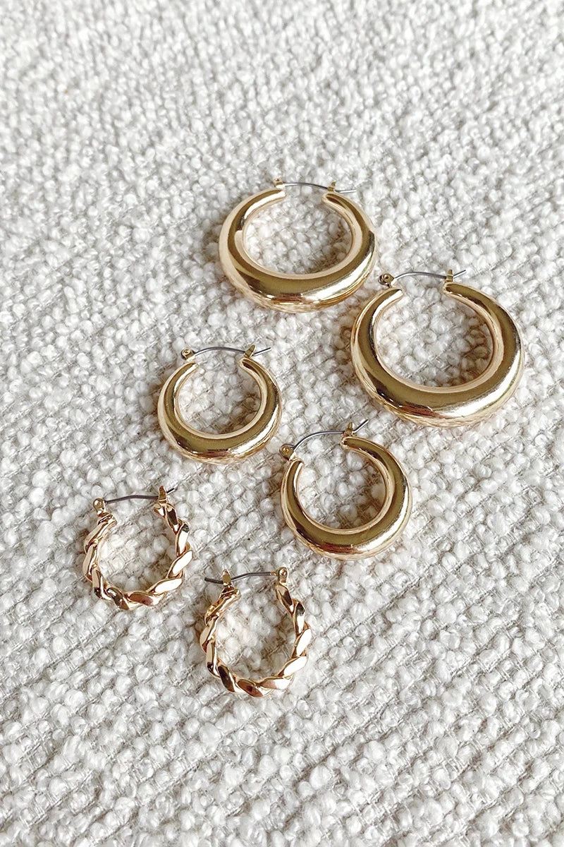 Timeless Hoop Set - Gold