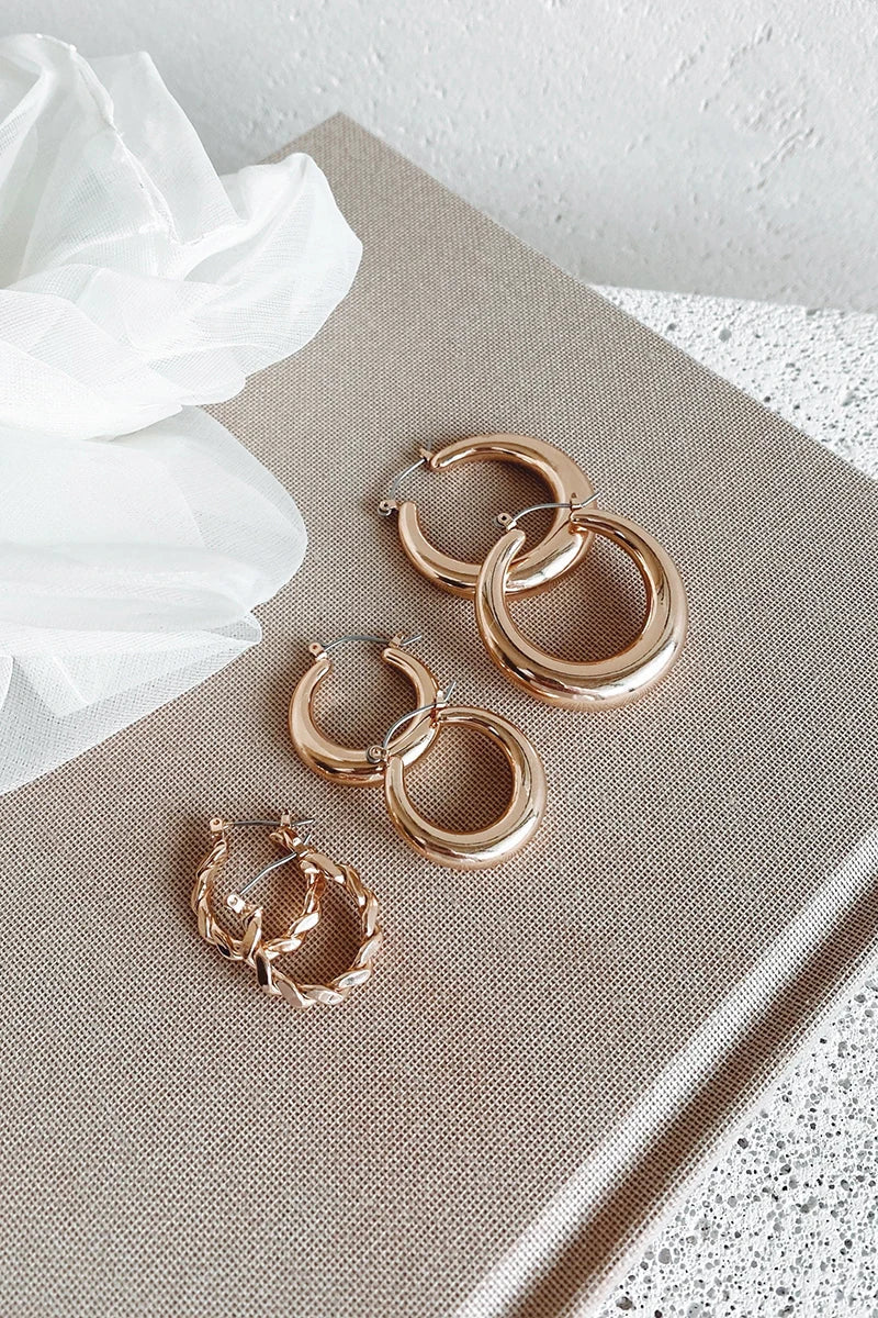Timeless Hoop Set - Gold
