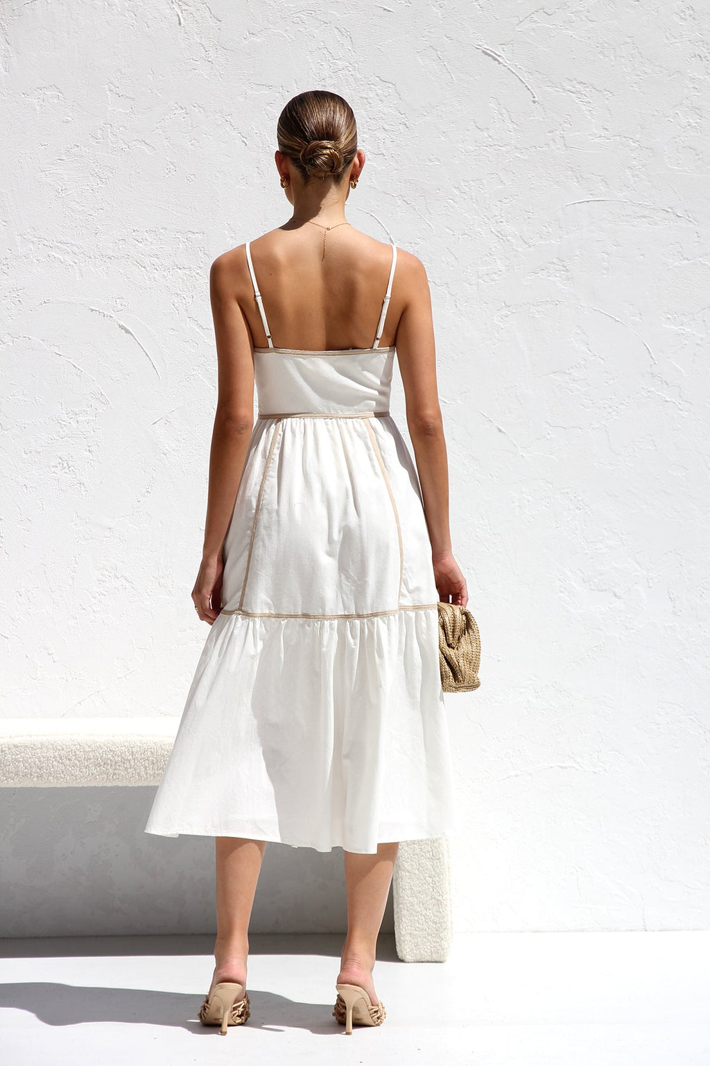 Modern Quincy Dress White