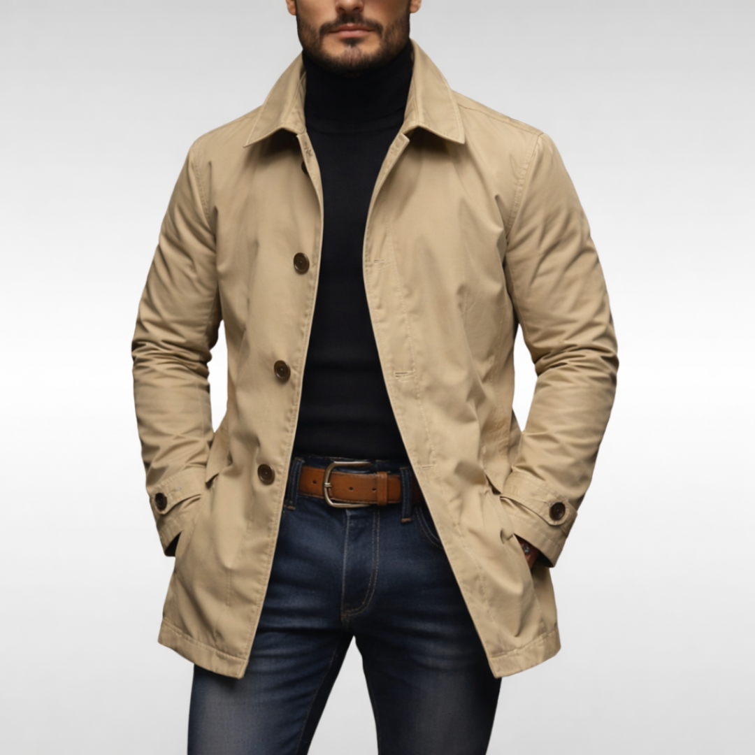Water-Resistant Coat with Lightweight Feel