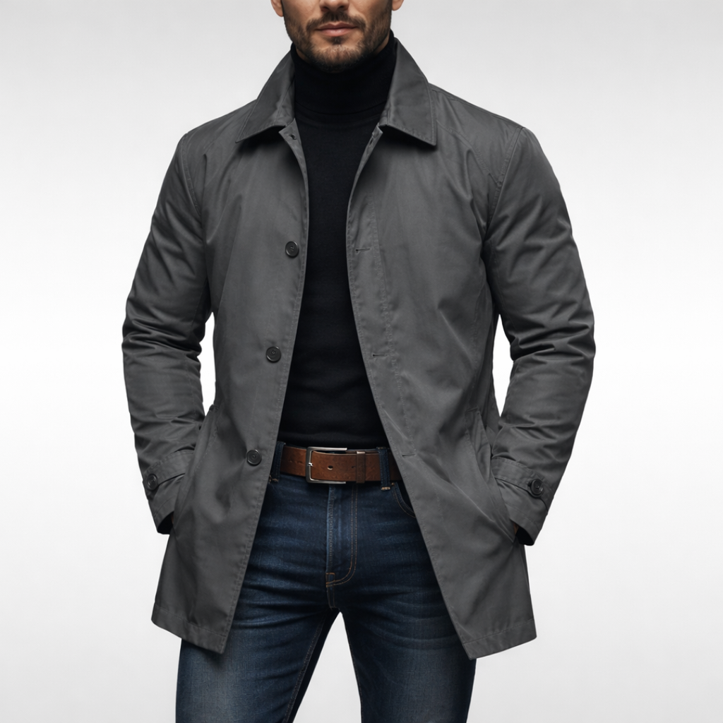 Water-Resistant Coat with Lightweight Feel