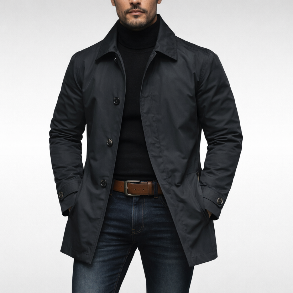 Water-Resistant Coat with Lightweight Feel