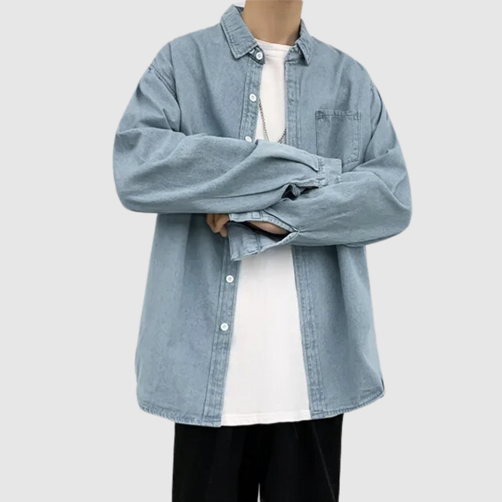 Denim Jacket with Button Front