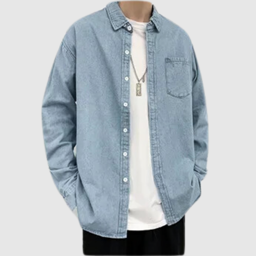 Denim Jacket with Button Front