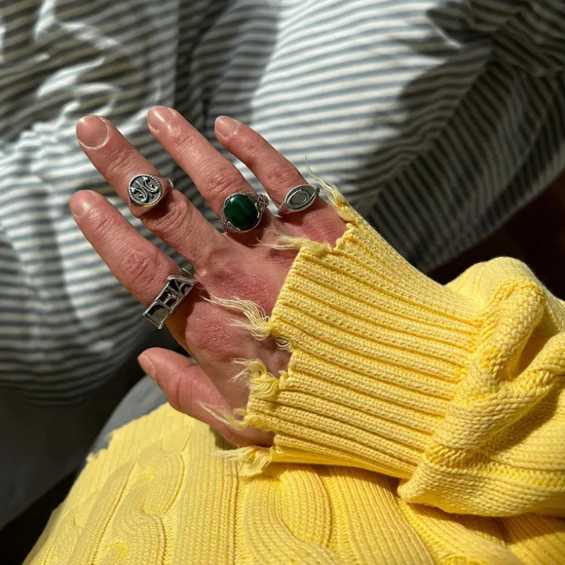 Breathable Denim Sweater