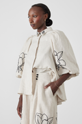 Coordinated Jasmin Ballonmouw Bloemen Broek Set