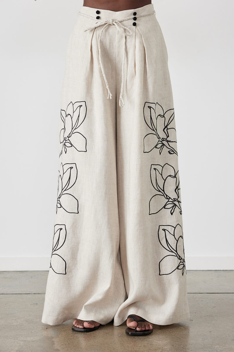 Coordinated Jasmin Ballonmouw Bloemen Broek Set