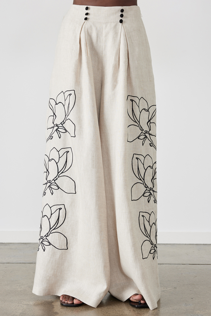 Coordinated Jasmin Ballonmouw Bloemen Broek Set