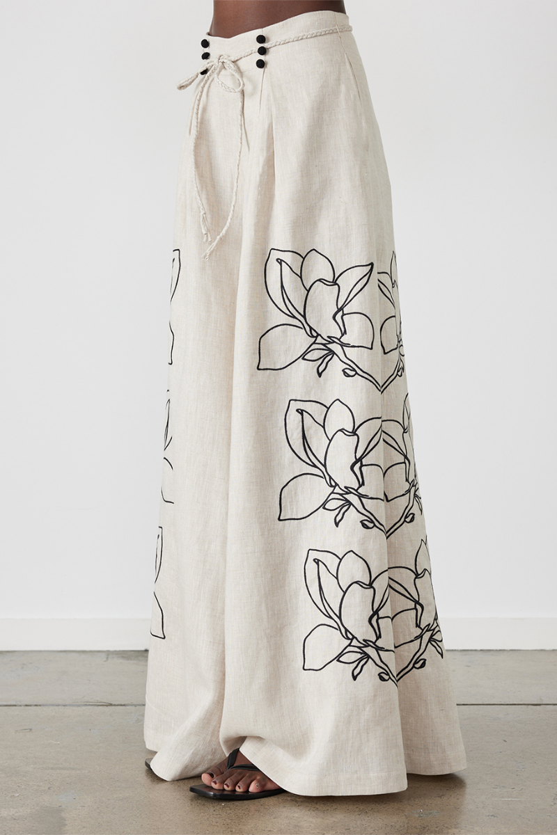Coordinated Jasmin Ballonmouw Bloemen Broek Set
