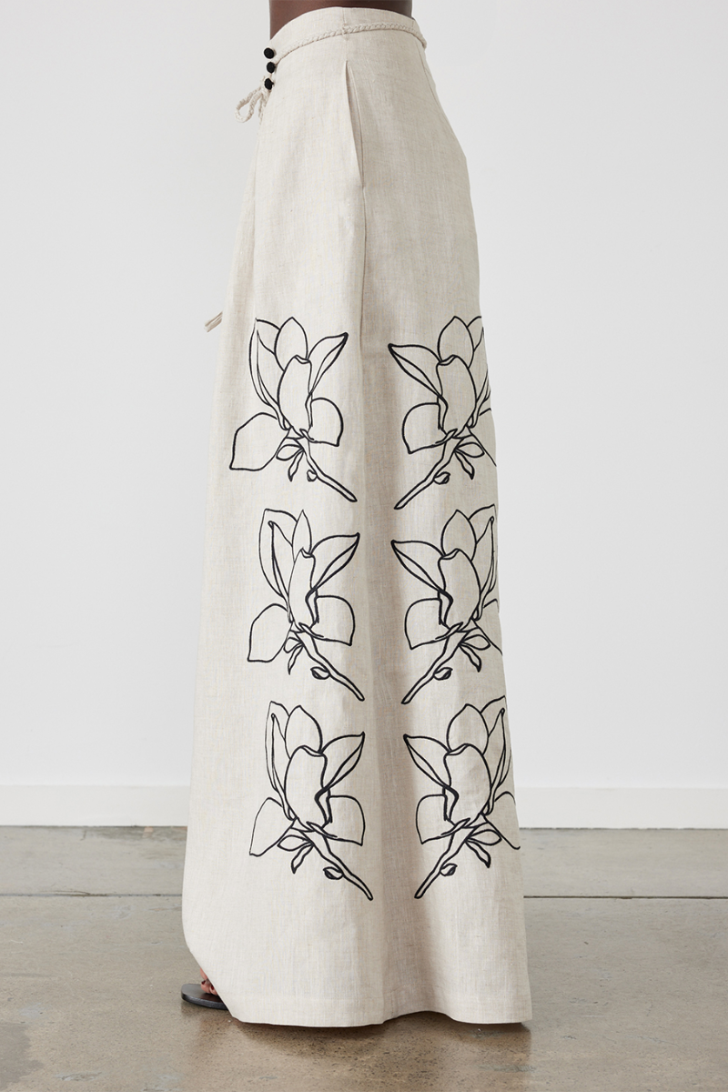 Coordinated Jasmin Ballonmouw Bloemen Broek Set