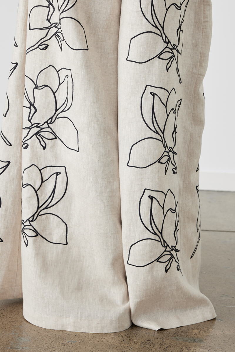 Coordinated Jasmin Ballonmouw Bloemen Broek Set
