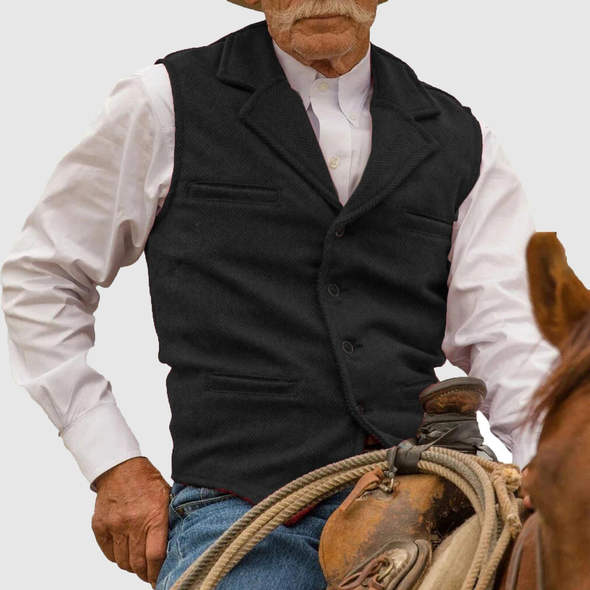 Classic Vest with Textured Knit