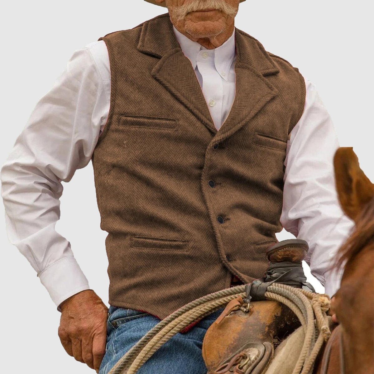 Classic Vest with Textured Knit