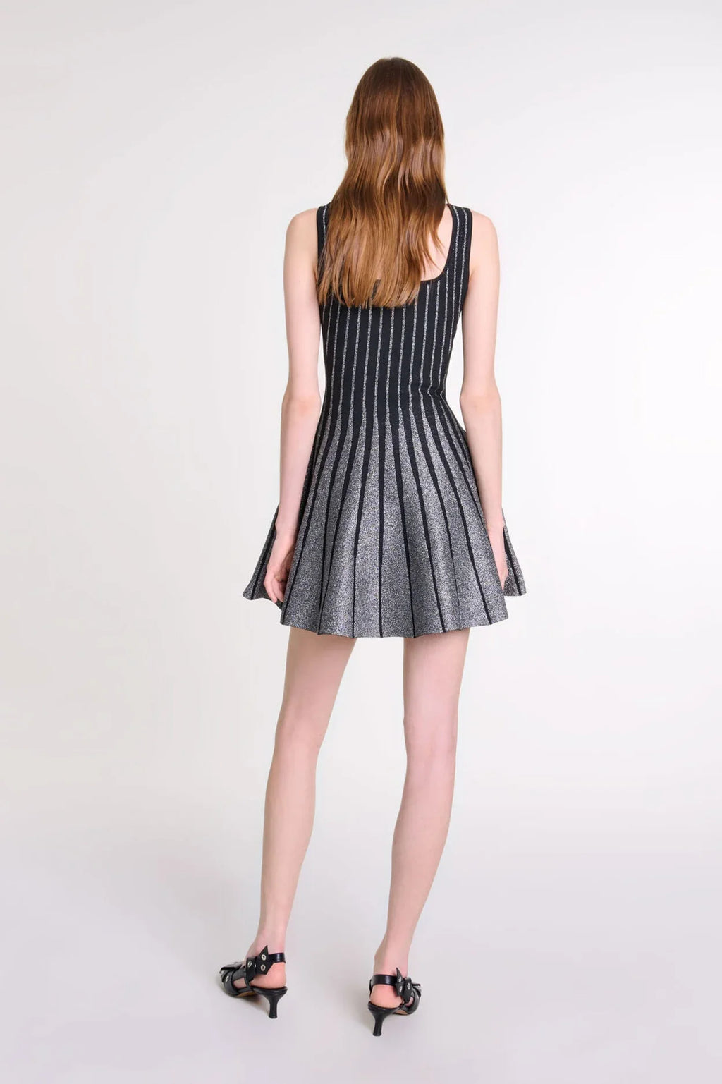 Lattice Knit Mini-Length Dress