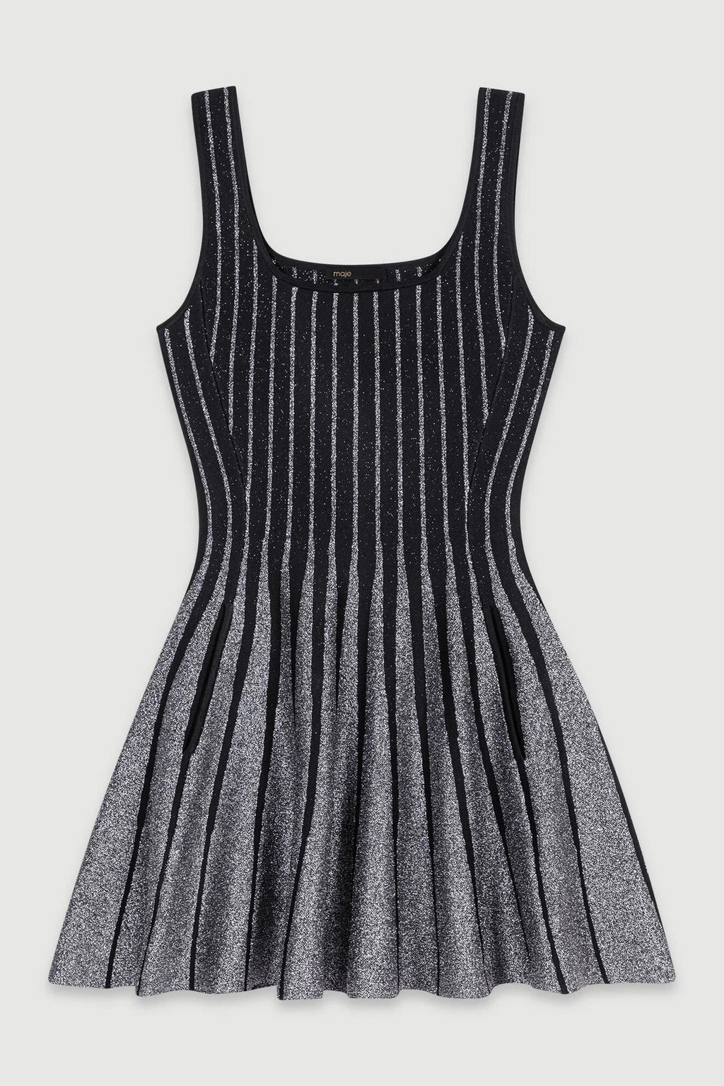 Lattice Knit Mini-Length Dress