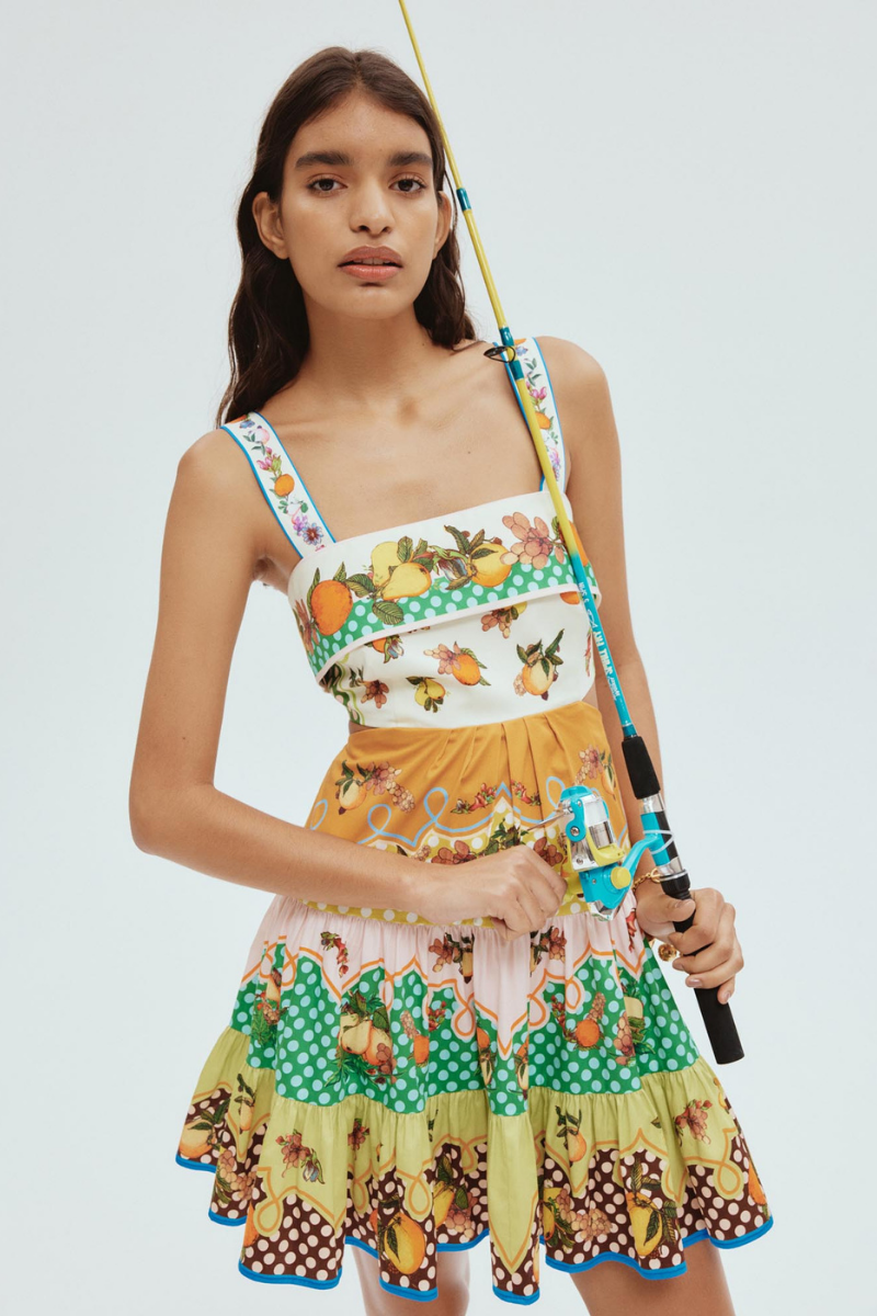 Marceline Cut-Out Bow Mini-Length Dress