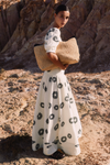 Marjolaine Puff Shoulder Flower Skirt Set