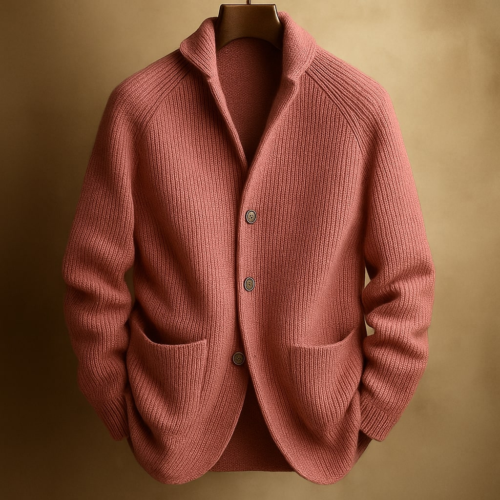 Wool Blend Sweater with Multiple Pockets
