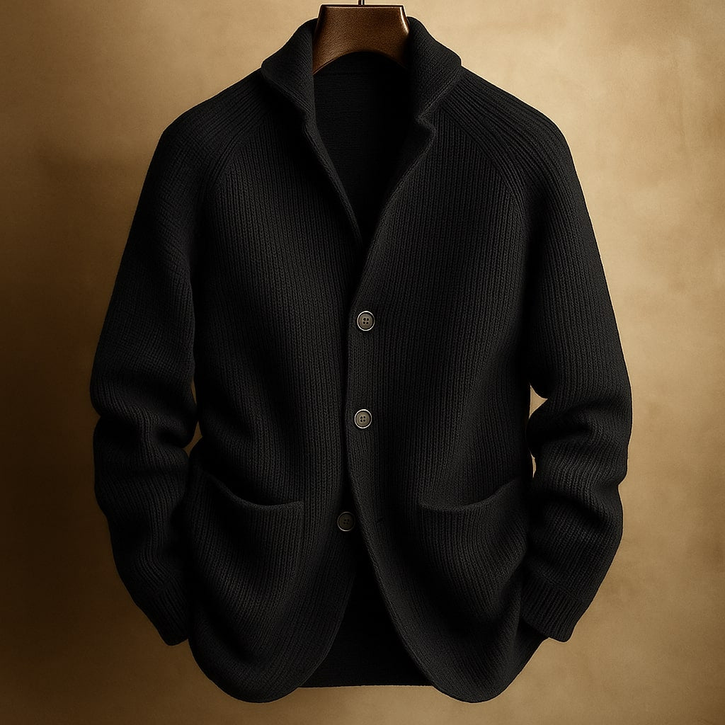 Wool Blend Sweater with Multiple Pockets