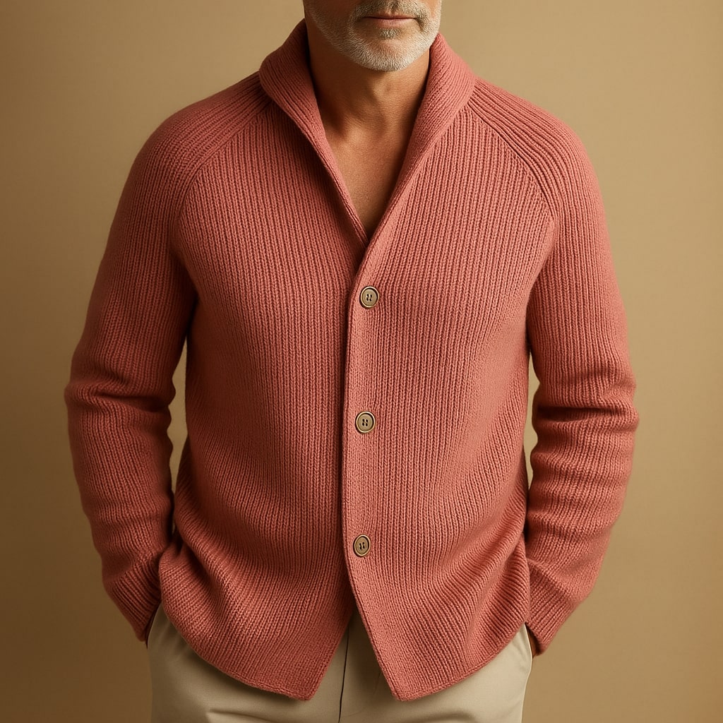 Wool Blend Sweater with Multiple Pockets