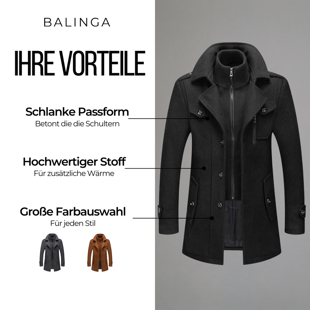 Coat with Zip Front