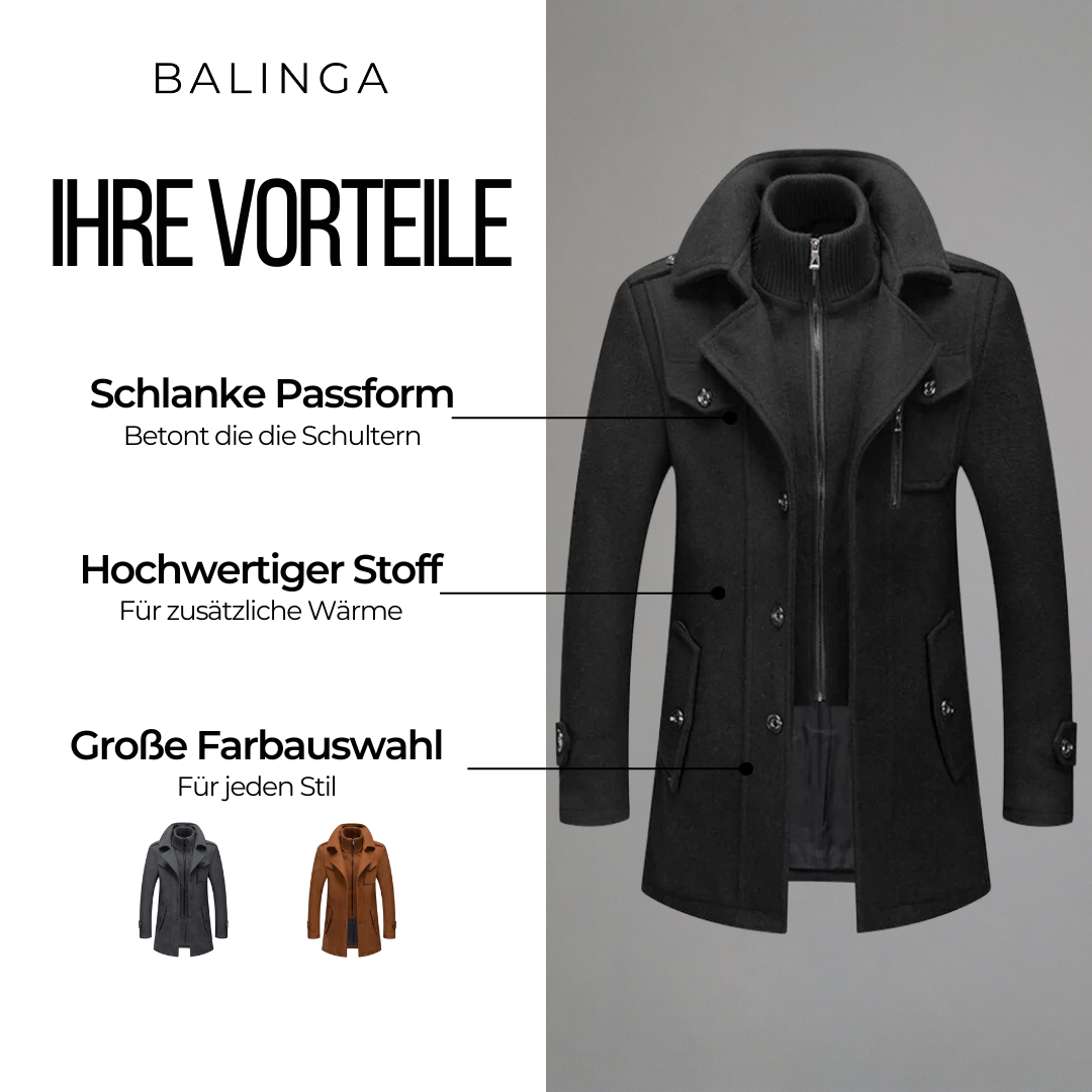 Coat with Zip Front