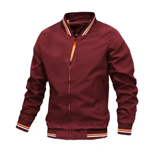 Breathable Denim Bomber Jacket
