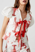 Lobster Print Straight Trousers-Set