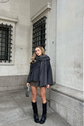 Modern Asymmetrical Scarf Jacket